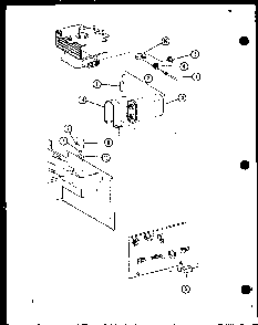 Capacitor/magnetron Diagram and Parts List for RR-10A P73560-3M Amana Microwave
