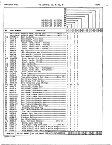 Doors Page 2 Diagram and Parts List for 21954A  Admiral Refrigerator
