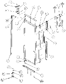 Refrigerator Door, Hinge, & Trim Diagram and Parts List for 36051-P1122003W  Amana Refrigerator