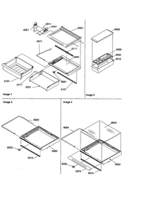 Deli/shelves/crisper Diagram and Parts List for SZD26VE-P1315207WE  Amana Refrigerator