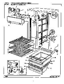 Fresh Food Compartment Diagram and Parts List for RC20LA-2A-BS01E  Magic Chef Refrigerator