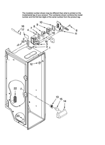 Refrigerator Liner Parts Diagram and Parts List for AC2224PEKW12  Amana Refrigerator