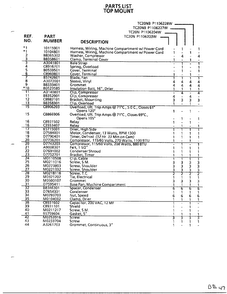 Top Mount Page 22 Diagram and Parts List for TC22N-P116205W  Amana Refrigerator