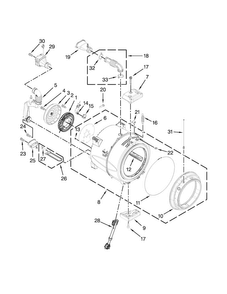 Tub And Basket Parts Diagram and Parts List for MHW7000XG1  Maytag Washer
