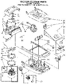 Vacuum Cleaner Diagram and Parts List for 1162143590  Kenmore Canister Vacuum