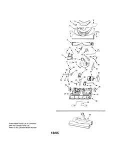 Part Location Diagram of KC50XBZTZU01 Maytag Vacuum powermate