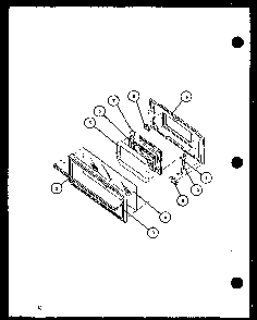 Section 10 Diagram and Parts List for CBE26FCW P1137949NW Amana Range