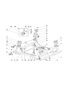 Lower Frame Parts Diagram and Parts List for MXS25PNATS  Maytag Washer