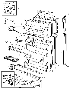 Doors Diagram and Parts List for JRT172RB MAJ21A Jenn-Air Refrigerator