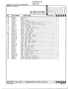 Fresh Food Compartment Page 3 Diagram and Parts List for 19903-0A  Admiral Refrigerator
