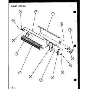Blower Assembly 3 Diagram and Parts List for PTH12400ER P9872129R Amana Air Conditioner