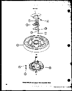 Transmission Assembly And Balance Ring Diagram and Parts List for TAA400 P77040-2W Amana Washer