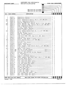 Fresh Food Compartment Assembly Page 2 Diagram and Parts List for 22972A  Admiral Refrigerator