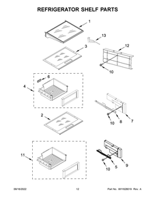 Part Location Diagram of W11630595 Whirlpool SHELF-GLAS