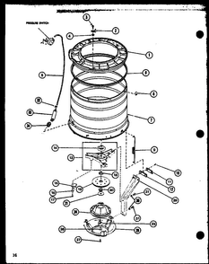 Section 20 Diagram and Parts List for LW1503 P7762118W W Amana Washer