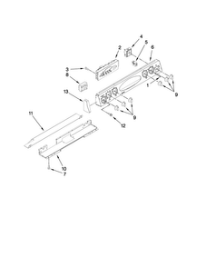 Control Panel Parts Diagram and Parts List for MEP5775BAB19  Maytag Range