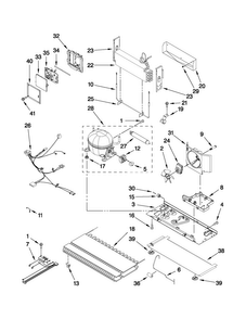 Unit Parts Diagram and Parts List for JFC2089WTB2  Jenn-Air Refrigerator