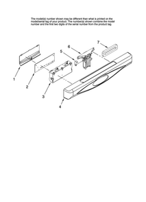 Control Panel Parts Diagram and Parts List for ADB1500AWW46  Amana Dishwasher