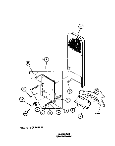 Heater Box Diagram and Parts List for LE3502L-P1118307WL  Amana Dryer