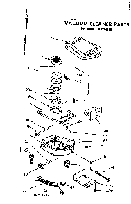 Base Assembly Diagram and Parts List for 1162269180  Kenmore Canister Vacuum