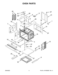 Oven Parts Diagram and Parts List for JMW2430LL00  Maytag Microwave Oven Combo