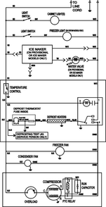 Wiring Information Diagram and Parts List for GT1887PEKW  Maytag Refrigerator