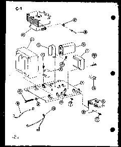 Section 4 Diagram and Parts List for CRRL-9TC P75533-5M Amana Microwave