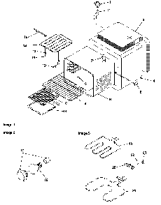 Cavity Diagram and Parts List for ARTS6650E P1130683NE Amana Range