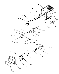Crushed Ice Bucket Diagram and Parts List for SPD22NL-P1181306WL  Amana Refrigerator