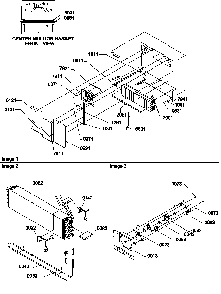 Evaporator And Fan Motor Assemblies Diagram and Parts List for TR518ITWL-P1183708WL  Amana Refrigerator