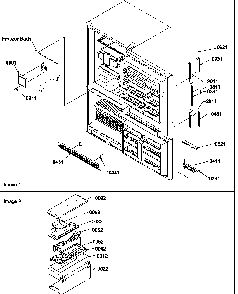 Door Handles & Accessories Diagram and Parts List for BR22VW-P1321505WW  Amana Refrigerator