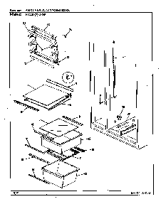 Shelves & Accessories Diagram and Parts List for RC20LA-3BW-BS08A  Magic Chef Refrigerator