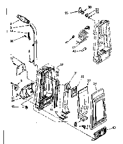 Vacuum Cleaner Diagram and Parts List for 11638830  Kenmore Upright Vacuum