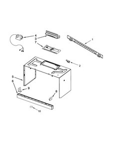 Part Location Diagram of W10474819 Whirlpool GRILL-VENT