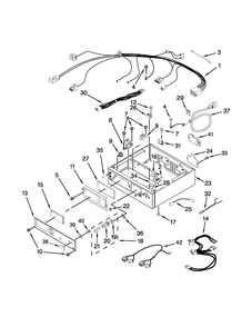 Control Panel And Separator Parts Diagram and Parts List for MLG27PNBGW1  Maytag Dryer