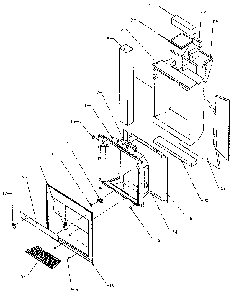 Ice And Water Cavity Diagram and Parts List for SXD25NP-P1162407W  Amana Refrigerator
