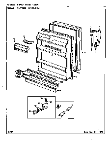 Fresh Food Door Diagram and Parts List for NNT170KA CC29A Maytag Refrigerator