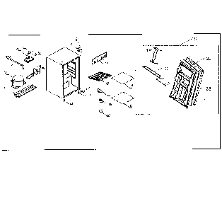 Refrigerator Diagram and Parts List for HS157  Kenmore Refrigerator