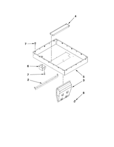 Burner Box Assembly Diagram and Parts List for JED3536WS04  Jenn-Air Cooktop