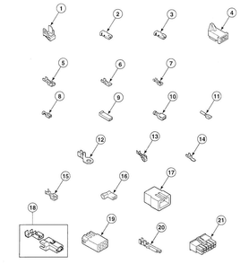 Terminals Diagram and Parts List for SDE007LF  Speed Queen Dryer