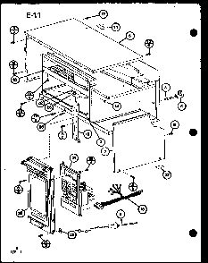 Wire Harness/timer Diagram and Parts List for CRR-1220 P76333-3M Amana Microwave