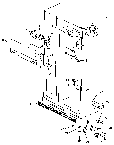 Fresh Food Compartment Diagram and Parts List for JRSD226B MBQ32A Jenn-Air Refrigerator
