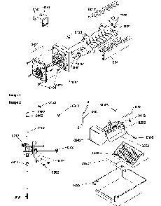 Ice Maker And Add On Ice Maker Kit Diagram and Parts List for SR25TE-P1194002WE  Amana Refrigerator