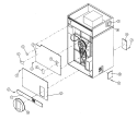 BACKGUARD ASSEMBLY Diagram and Parts List for MDG170P1HW  Maytag Dryer