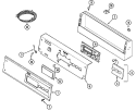 CONTROL PANEL Diagram and Parts List for MDE14PDADW  Maytag Dryer