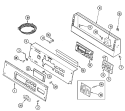CONTROL PANEL Diagram and Parts List for MAH21PRDWW  Maytag Washer