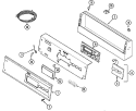 CONTROL PANEL Diagram and Parts List for MDE21PRAYW  Maytag Dryer