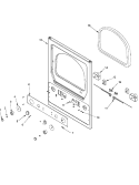 CONTROL PANEL Diagram and Parts List for MLG23MNFWW  Maytag Dryer