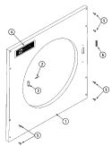 UPPER FRONT PANEL ASSEMBLY Diagram and Parts List for MLG32PDAWW  Maytag Dryer