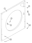 LOWER FRONT PANEL ASSEMBLY Diagram and Parts List for MLG32PDAWW  Maytag Dryer